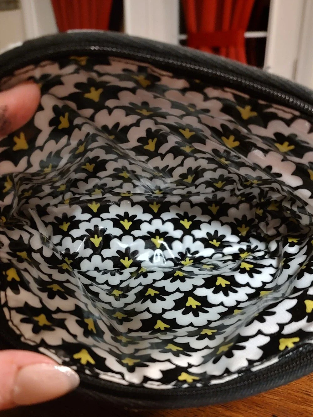 Vera Bradley Black & Gray Cosmetic Pouch